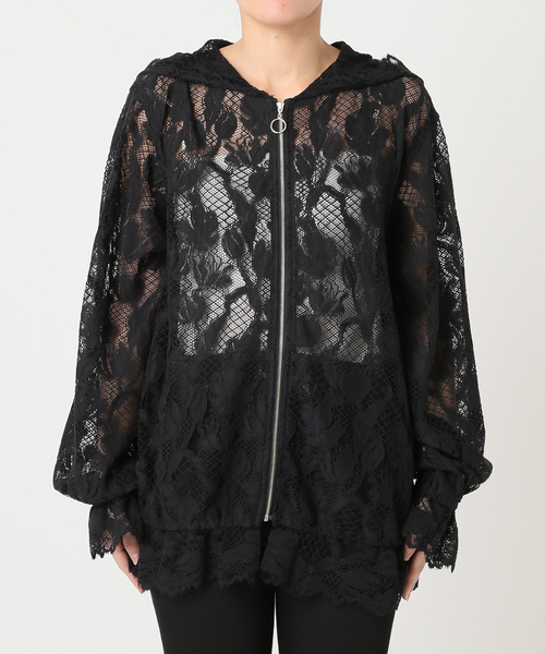 JOURNAL STANDARD(ジャーナルスタンダード)の「【SALLY VINTAGE × JOURNAL STANDARD】SALLY LACE FOODY(その他アウター・レディース・ブラック/ホワイト・FREE)」の10枚目の写真