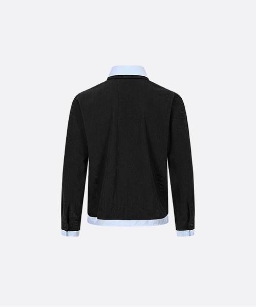 U:UME(ユーム)の「Fake Two Drawstring Shirt Jacket(その他アウター・メンズ・ブラック・X-LARGE/LARGE/MEDIUM/SMALL)」の2枚目の写真