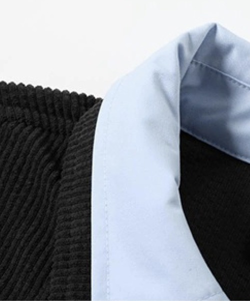 U:UME(ユーム)の「Fake Two Drawstring Shirt Jacket(その他アウター・メンズ・ブラック・X-LARGE/LARGE/MEDIUM/SMALL)」の3枚目の写真