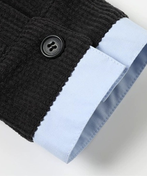 U:UME(ユーム)の「Fake Two Drawstring Shirt Jacket(その他アウター・メンズ・ブラック・X-LARGE/LARGE/MEDIUM/SMALL)」の5枚目の写真
