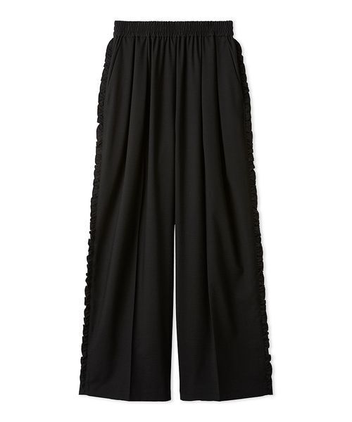 FURFUR(ファーファー)の「イージーワイドフリルパンツ(その他パンツ・レディース・ブラック/グレー/ベージュ・F)」の2枚目の写真