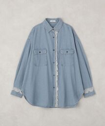 レースデニムシャツ
