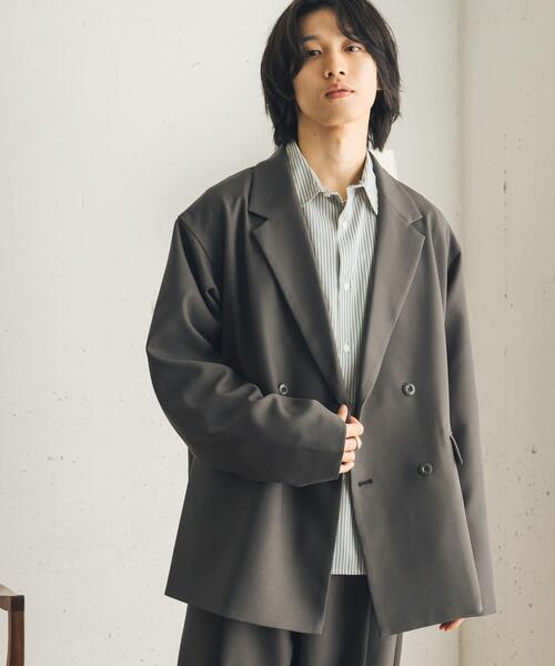 SENSE OF PLACE by URBAN RESEARCH(センスオブプレイスバイアーバンリサーチ)の「『イージーケア/撥水/静電気防止』SKINProofテーラードジャケット(その他アウター・メンズ・ブラウン/ネイビー/ブルー・MEDIUM/LARGE)」の21枚目の写真
