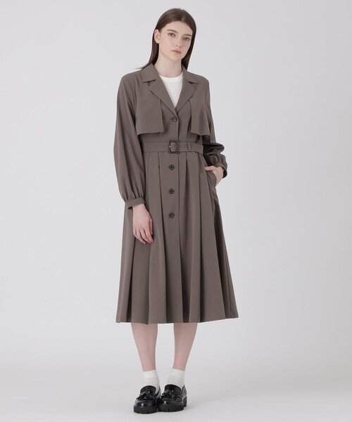 ストレッチツイルドレスコート（トレンチコート）｜BLUE LABEL