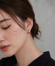 スムースメタル ドロップイヤリング