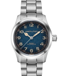 HAMILTON [ハミルトン] 腕時計 Khaki Field （カーキ フィールド） Murph 自動巻き 38MM ブルー×シルバー