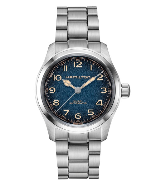 HAMILTON（ハミルトン）の「HAMILTON [ハミルトン] 腕時計 Khaki Field （カーキ フィールド） Murph 自動巻き 38MM ブルー×シルバー（アナログ腕時計・メンズ・ブルー・FREE）」の2枚目の写真