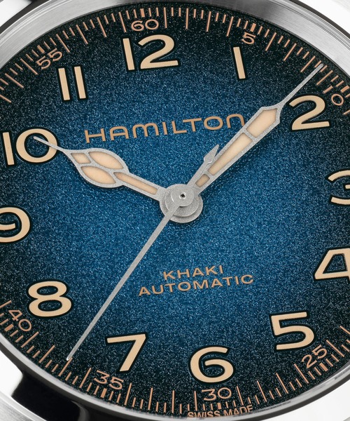 HAMILTON（ハミルトン）の「HAMILTON [ハミルトン] 腕時計 Khaki Field （カーキ フィールド） Murph 自動巻き 38MM ブルー×シルバー（アナログ腕時計・メンズ・ブルー・FREE）」の5枚目の写真