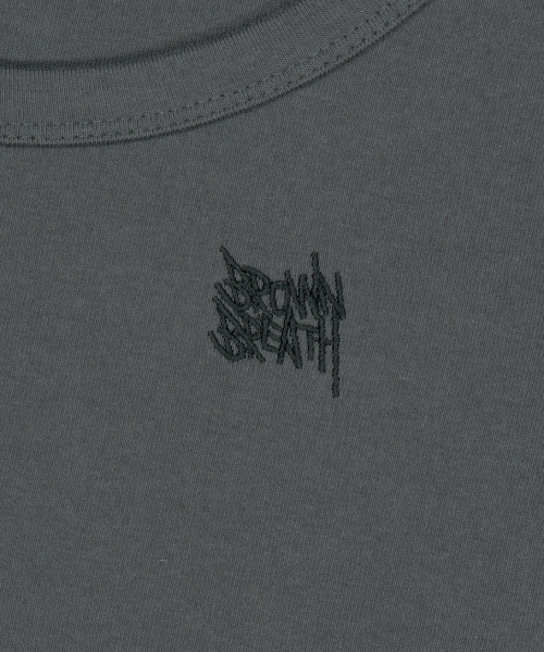 BROWNBREATH(ブラウンブレス)の「W ツーレイヤーロングスリーブ(Tシャツ/カットソー・レディース・チャコール/ベージュ・MEDIUM/SMALL)」の10枚目の写真