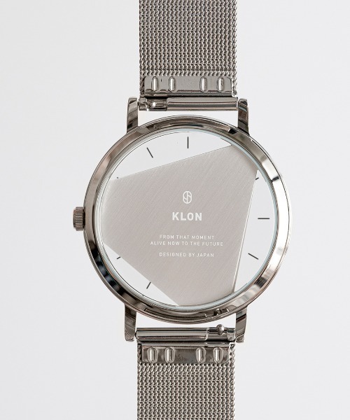 KLON（クローン）の「KLON INVISIBLE UNIVERSAL SHAPES [triangle] 38mm - MESH STRAP -（アナログ腕時計・メンズ・ブラック/シルバー・FREE）」の7枚目の写真