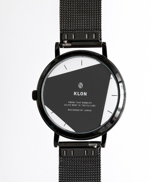 KLON（クローン）の「KLON INVISIBLE UNIVERSAL SHAPES [triangle] 38mm - MESH STRAP -（アナログ腕時計・メンズ・ブラック/シルバー・FREE）」の9枚目の写真