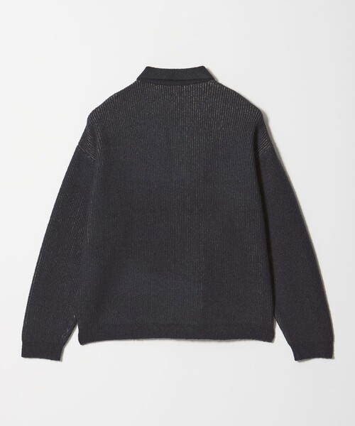 MONKEY TIME(モンキータイム)の「ループヤーン プレーティング ポロシャツ(ニット/セーター・メンズ・ダークグレー/オリーブ・S/XL/L/M)」の3枚目の写真