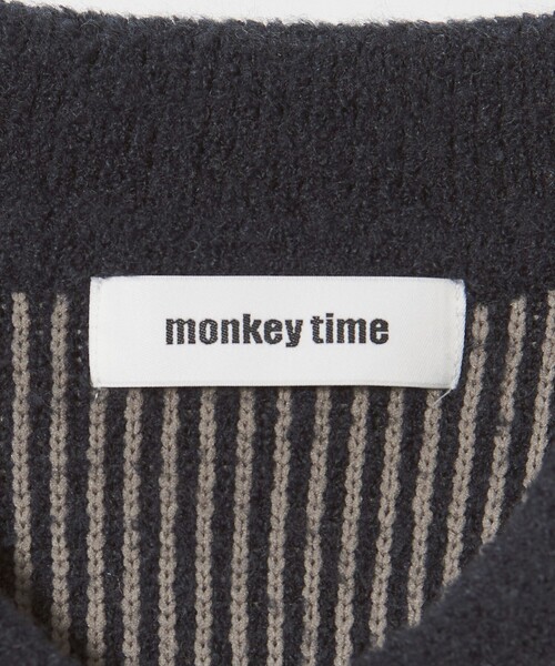 MONKEY TIME(モンキータイム)の「ループヤーン プレーティング ポロシャツ(ニット/セーター・メンズ・ダークグレー/オリーブ・S/XL/L/M)」の9枚目の写真