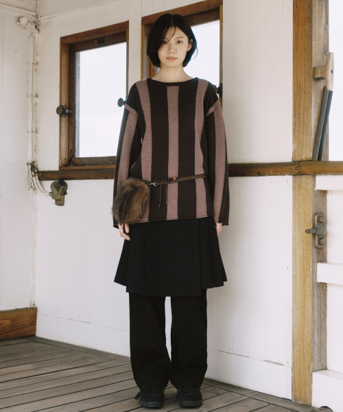 OHESHIO（オヘシオ）の「BEADS FUR MINI BAG, BROWN（ショルダーバッグ・レディース・その他・FREE）」の6枚目の写真