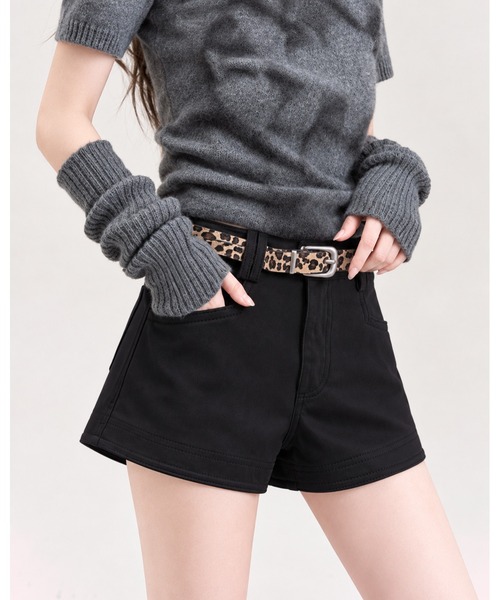 inst.ALL(インストール)の「レオパードベルト付きフェイクスエードショートパンツ(その他パンツ・レディース・ベージュ/モカ/ブラック・S/L/M)」の12枚目の写真