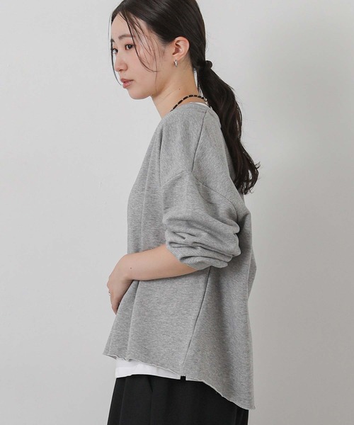 Gready Brilliant(グレディブリリアン)の「裏毛キーネックカットソー(その他トップス・レディース・トップグレー/モカ・38)」の16枚目の写真