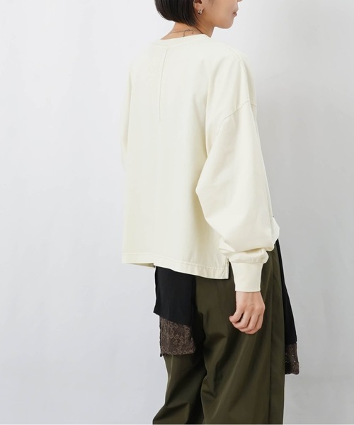 LUCA/LADY LUCK LUCA(ルカ/レディラックルカ)の「LC/LLL ピグメントロゴロンT(Tシャツ/カットソー・レディース・ブラウン/パープル/オフホワイト/グレー・FREE)」の15枚目の写真