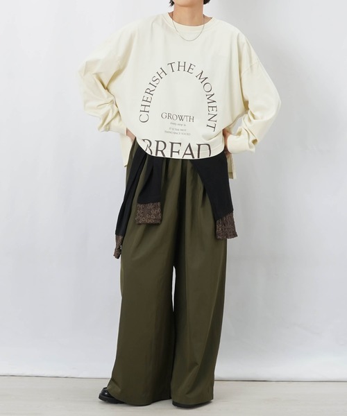 LUCA/LADY LUCK LUCA(ルカ/レディラックルカ)の「LC/LLL ピグメントロゴロンT(Tシャツ/カットソー・レディース・ブラウン/パープル/オフホワイト/グレー・FREE)」の16枚目の写真