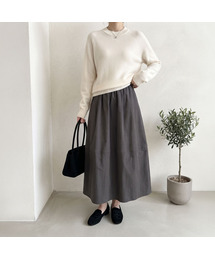 冬のボリュームスカート(バラクラバ付き)