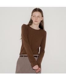 Angora finger hole tee [TIWT04LT09]_Brown