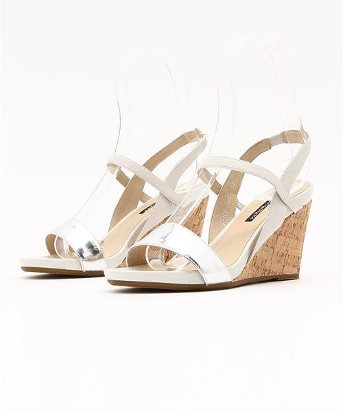 STUDIOUS（ステュディオス）の「【PARADIS COULEUR】 ウェッジソールサンダル（サンダル・レディース・ブラック/ホワイト・23/23.5）」の12枚目の写真