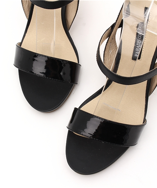 STUDIOUS（ステュディオス）の「【PARADIS COULEUR】 ウェッジソールサンダル（サンダル・レディース・ブラック/ホワイト・23/23.5）」の6枚目の写真