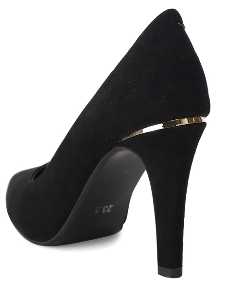 coca（ANDEX shoes product）（コカ）の「coca PORTA/コカポルタ ハイヒール ゴールドヒールキャップ付き ポインティッドトゥ 416701（パンプス・レディース・ブラック/ブラック系その他/ブルー/ベージュ系その他・23cm/24cm/24.5cm/25.5cm/23.5cm/25cm）」の6枚目の写真