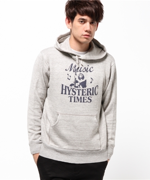 HYSTERIC GLAMOUR（ヒステリックグラマー）の「MUSIC HYSTERIC pt PK（パーカー・メンズ・ネイビー/トップグレー/ブラック・SMALL/MEDIUM/LARGE）」の4枚目の写真