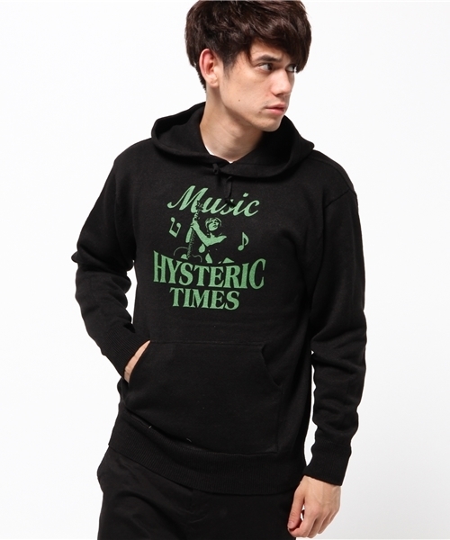 HYSTERIC GLAMOUR（ヒステリックグラマー）の「MUSIC HYSTERIC pt PK（パーカー・メンズ・ネイビー/トップグレー/ブラック・SMALL/MEDIUM/LARGE）」の2枚目の写真