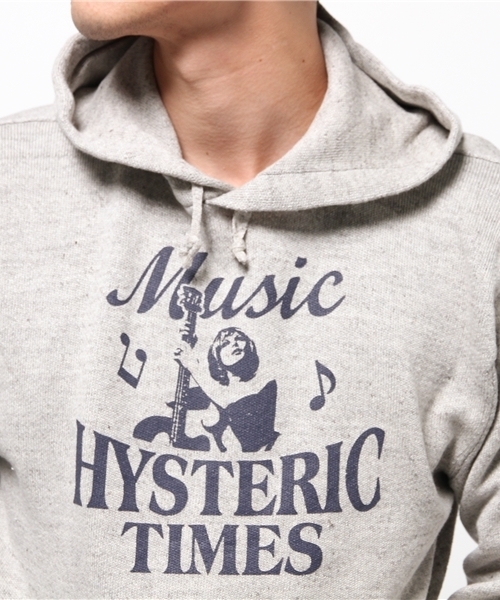 HYSTERIC GLAMOUR（ヒステリックグラマー）の「MUSIC HYSTERIC pt PK（パーカー・メンズ・ネイビー/トップグレー/ブラック・SMALL/MEDIUM/LARGE）」の5枚目の写真