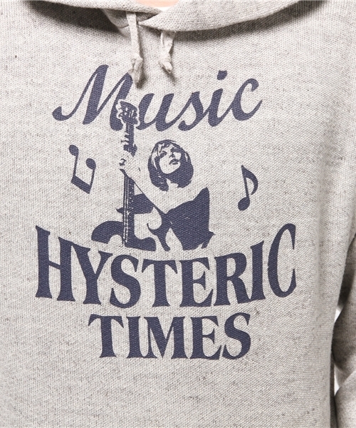 HYSTERIC GLAMOUR（ヒステリックグラマー）の「MUSIC HYSTERIC pt PK（パーカー・メンズ・ネイビー/トップグレー/ブラック・SMALL/MEDIUM/LARGE）」の7枚目の写真