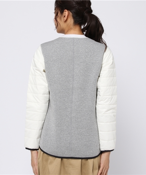 SHIPS Days（シップスデイズ）の「【SN】super natural:コンビ キルト ブルゾン（ブルゾン・レディース・ホワイト/ネイビー・X-SMALL/SMALL/MEDIUM）」の8枚目の写真