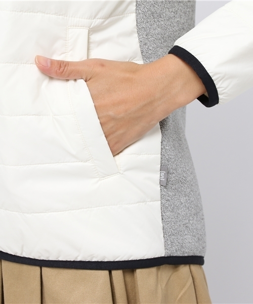 SHIPS Days（シップスデイズ）の「【SN】super natural:コンビ キルト ブルゾン（ブルゾン・レディース・ホワイト/ネイビー・X-SMALL/SMALL/MEDIUM）」の12枚目の写真