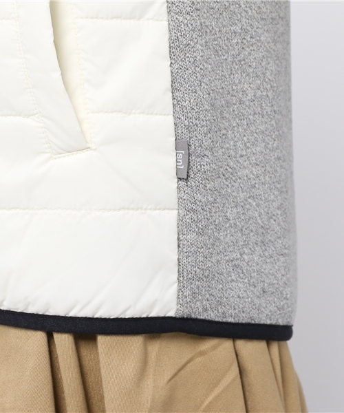 SHIPS Days（シップスデイズ）の「【SN】super natural:コンビ キルト ブルゾン（ブルゾン・レディース・ホワイト/ネイビー・X-SMALL/SMALL/MEDIUM）」の3枚目の写真