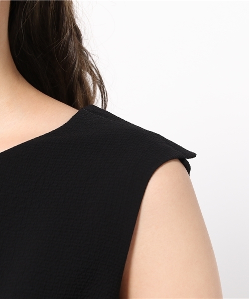 ADAM ET ROPE'（アダムエロペ）の「ドビーダブルクロスロンパース（つなぎ/オールインワン・レディース・マスタード/ブラック・36/38）」の10枚目の写真