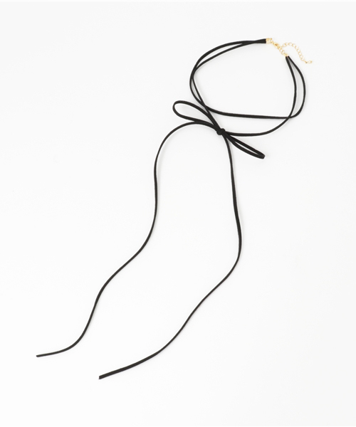 WEGO(ウィゴー)の「WEGO/ロングリボンテープチョーカー(チョーカー・レディース・ワイン/ブラック/ブラウン・FREE)」の1枚目の写真