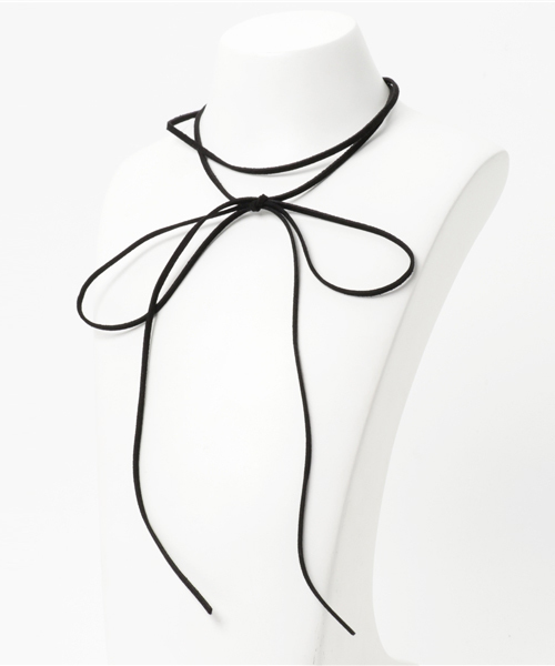 WEGO(ウィゴー)の「WEGO/ロングリボンテープチョーカー(チョーカー・レディース・ワイン/ブラック/ブラウン・FREE)」の6枚目の写真