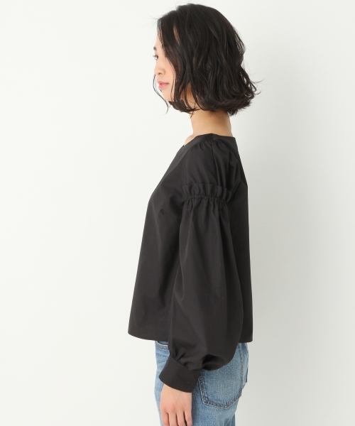 A part by(アパートバイ)の「Cフリルパフソデブラウス 751529 (シャツ/ブラウス・レディース・ブラック/ホワイト・FREE)」の7枚目の写真