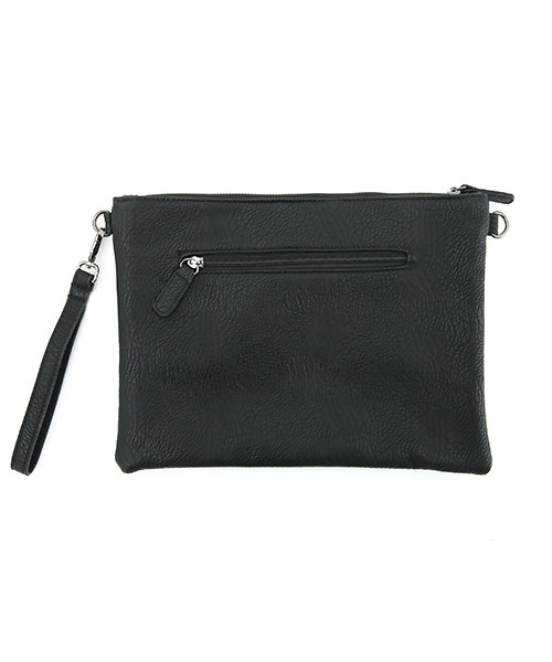 Luz Llena (NEY)（ラズレナニー）の「[2way]フェイクレザーパンチングクラッチバッグ（クラッチバッグ・レディース・ホワイト/ブラック・ﾌﾘ-）」の3枚目の写真