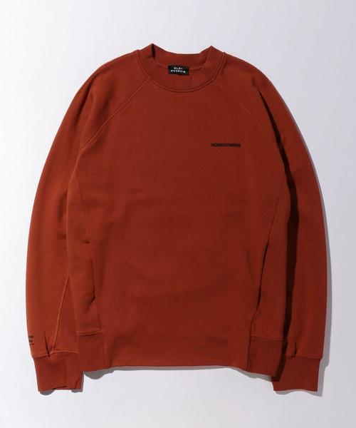 OLAF HUSSEIN（オラフハンセン）の「＜OLAF HUSSEIN＞ C/N SWEAT L/S/スウェット（スウェット・メンズ・ブラック/オレンジ・LARGE/MEDIUM）」の2枚目の写真