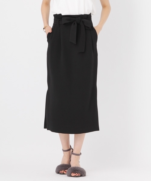 Andemiu（アンデミュウ）の「サイドスリットストレートスカート768099（スカート・レディース・ブラック/ブラウン/レッド/キャメル・MEDIUM/SMALL）」の9枚目の写真