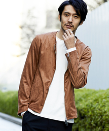 wjk black | 【wjk black】≪STUDIOUS限定≫マイクロスウェードノーカラーブルゾン(ブルゾン)