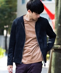 wjk black | 【wjk black】≪STUDIOUS限定≫マイクロスウェードノーカラージャケット(ブルゾン)