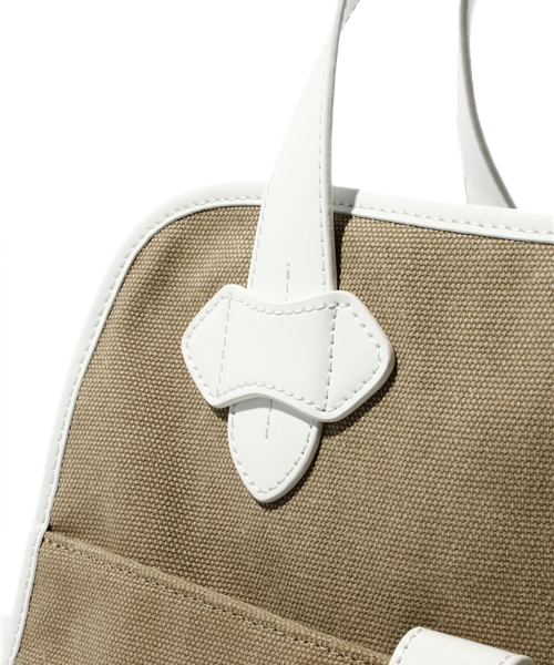 NANO universe（ナノユニバース）の「LBOD/Zelig Tote     Large Canvas（トートバッグ・レディース・ベージュ/ブラック・FREE）」の5枚目の写真