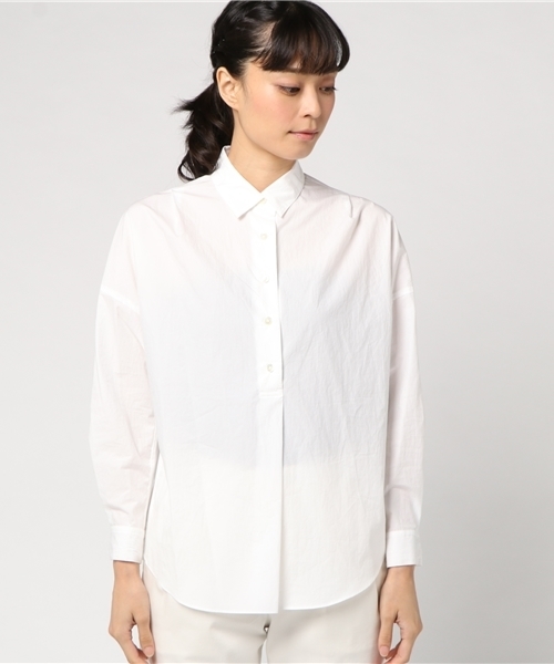 SHIPS（シップス）の「コットンタイプライタービックシャツ（シャツ/ブラウス・レディース・オフホワイト/オリーブ/ピンク・ONE SIZE）」の5枚目の写真