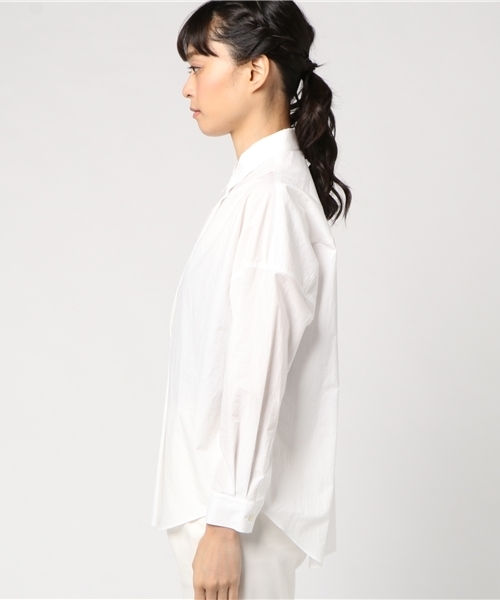 SHIPS（シップス）の「コットンタイプライタービックシャツ（シャツ/ブラウス・レディース・オフホワイト/オリーブ/ピンク・ONE SIZE）」の6枚目の写真