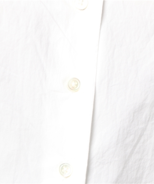 SHIPS（シップス）の「コットンタイプライタービックシャツ（シャツ/ブラウス・レディース・オフホワイト/オリーブ/ピンク・ONE SIZE）」の4枚目の写真