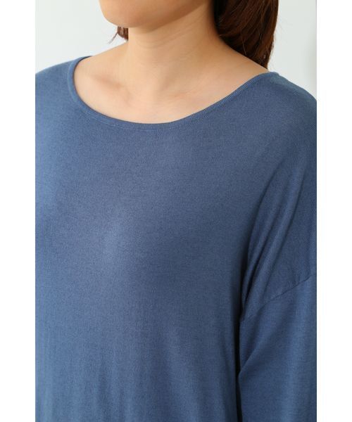 22 OCTOBRE（ヴァンドゥ－オクトーブル）の「ギャザースリーブニット（ニット/セーター・レディース・ブルー/グリーン/ブラウン系その他3・2）」の8枚目の写真