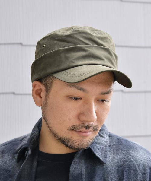 ANCHOR（アンカー）の「QUARTER GALLERY　ネーム付きベルクロワークCAP（キャップ・メンズ・ブラック/ベージュ/ネイビー/オリーブ・MEDIUM/X-LARGE）」の3枚目の写真