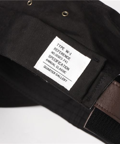 ANCHOR（アンカー）の「QUARTER GALLERY　ネーム付きベルクロワークCAP（キャップ・メンズ・ブラック/ベージュ/ネイビー/オリーブ・MEDIUM/X-LARGE）」の5枚目の写真